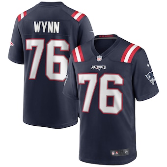 mens nike isaiah wynn navy new england patriots game jersey